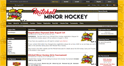 Desktop Screenshot of mitchellminorhockey.com