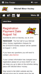 Mobile Screenshot of mitchellminorhockey.com